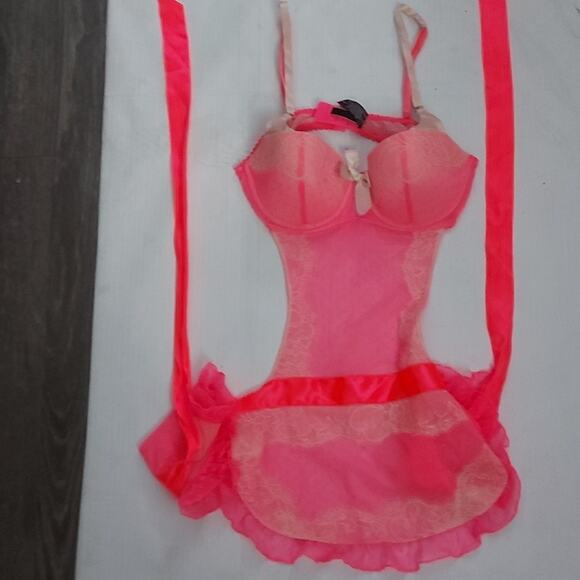 Victoria Secret Sexy Little Things Bustier and Panty Set 34B/S Feminine Bridal - Picture 7 of 14